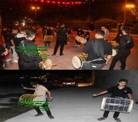 تصاویر دمام زنی محرم مسجد ابوطالب و انقلاب اسلامی شهر برازجان