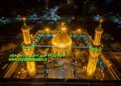 شست‌وشوی گنبد حرم امام حسین (ع)