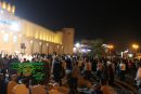 تجمع مردم با غیرت برازجان در دفاع از رهبر انقلاب و پاسخ به یاوه‌گویی‌های ترامپ