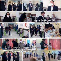 تصاویر بازدید فرماندار دشتستان از روند واکسیناسیون کرونا در مراکز شهر برازجان و قدر دانی از حافظان سلامت