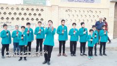 گزارش تصویری و فیلم اجرای گروه سرود آل طاها برازجان در عالیشهر