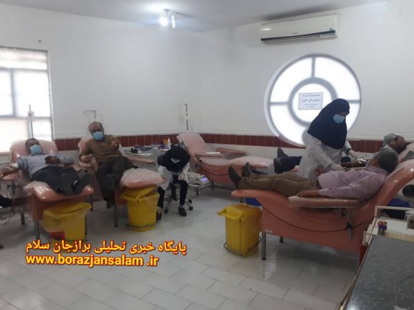 تصاویر اهدای خون توسط جهادگران بسیجی جهاد کشاورزی دشتستان به مناسبت هفته بسیج