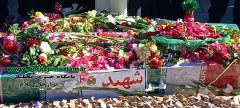 تصاویر و جزئیات مراسم تشییع و خاکسپاری دو شهید گمنام در تنگ ارم