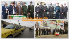 تصاویر رژه خودروهای نظامی و ناوگان بزرگ تاکسیرانی به مناسبت آغازدهه فجر دربرازجان