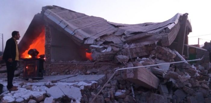 انفجار خانه در یکی از روستاهای شهرستان تنگستان بر اثر نشت گاز