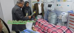 عیدی فرماندار بوشهر به پدران بیمار در بیمارستان سلمان فارسی