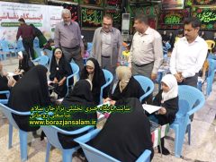ایستگاه نقاشی عفاف و حجاب در برازجان برگزار شد