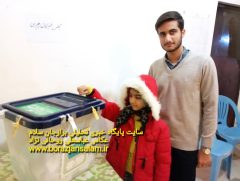 مردم برازجان حضور خود را در انتخابات جاودانه نمودند