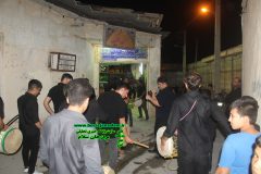 عزداران حسینی در مسجد تاریخی قلعه برازجان در شب دوم محرم