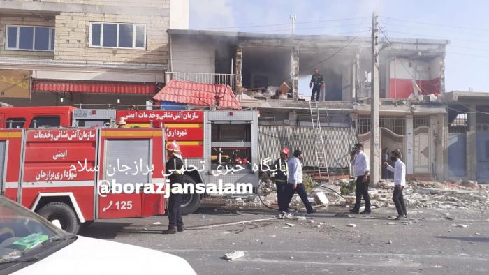 انفجار خانه در برازجان و علت نامشخص