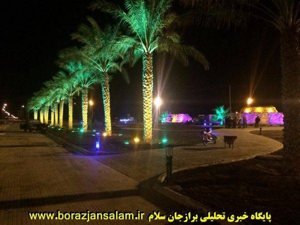 هدیه شهرداری برازجان به شهروندان افتتاح پارک تفریحی ورودی شهر در روز برازجان