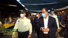 بازدید فرماندار دشتستان از بازار روز شهر برازجان و گفتگو با تاکسی داران
