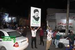 تصاویر و فیلم شب اخر درستاد مرکزی آیت الله رئیسی شورای ائتلاف نیروهای انقلاب دشتستان