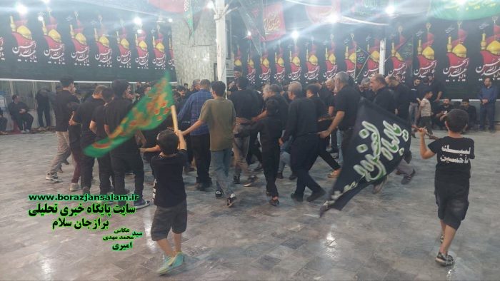 مسجد امام حسین خیابان بیمارستان برازجان هفتمین شب از عزادای ماه محرم خود را برگزار نمود