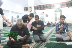 مراسم عزاداری محرم در شب چهارم ماه حسین در مسجد امام خمینی ( ره ) برازجان