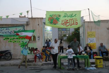 پیاده روی غدیر ۲ کیلومتری مردم برازجان در کنار موکب های اطعام عید پایان یافت