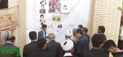 گزارش تصویری نمایشگاه مدرسه انقلاب و مراسم یادبود شهید حاج قاسم سلیمانی در مدرسه شاهد نبی اکرم برازجان