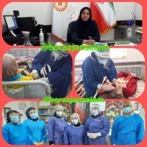 واکسینه شدن سالمندان مرکز محمدیه شهر بوشهر در برابرویروس آنفولانزا توسط پرسنل مرکز بهداشت شهرستان بوشهر