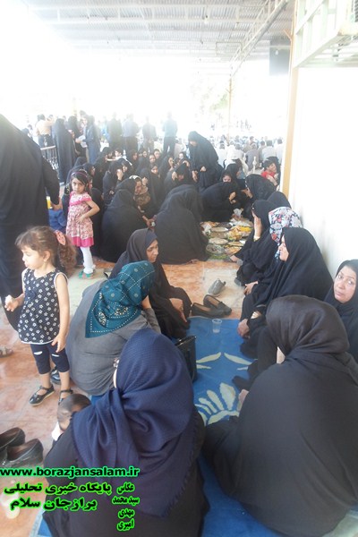 برادران و خواهران برازجان در جوار امامزاده سید محمد به سوک ( فاطمه سیف ابادی ) نشستند