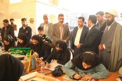 نمایشگاه جشنواره استانی هنرهای تجسمی فجر در برازجان افتتاح شد